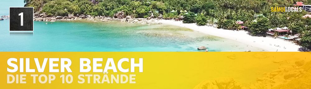 Silver Beach mit feinem weißen Puderzucker-Sand auf Koh Samui