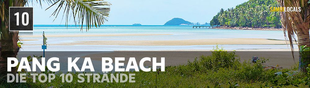 Einsamer Pang Ka Beach mit Blick zum Sonnenuntergang auf Koh Samui