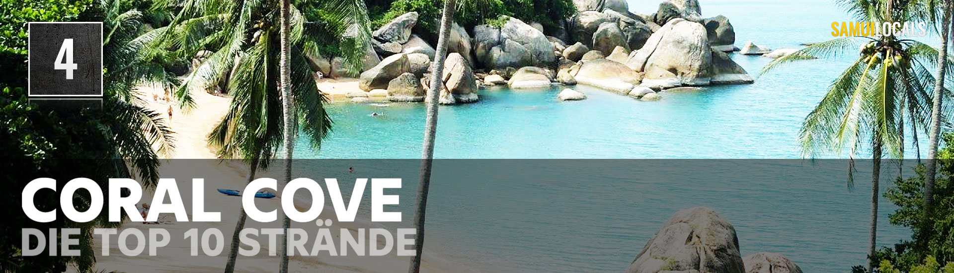 Coral Cove zwischen Granitfelsen südlich von Chaweng, Koh Samui