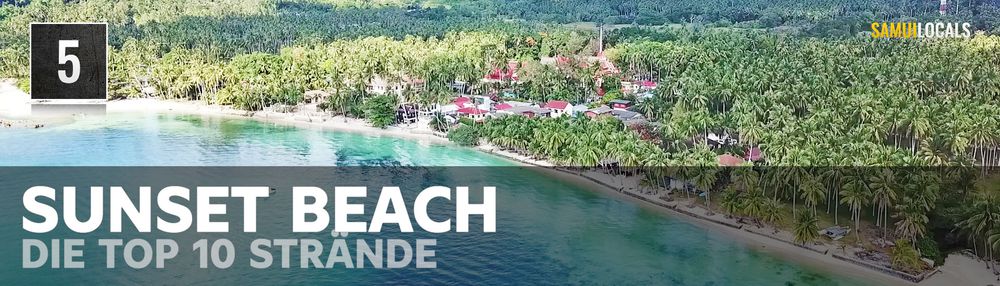 Wilder Sunset Beach bei Taling Ngam auf Koh Samui