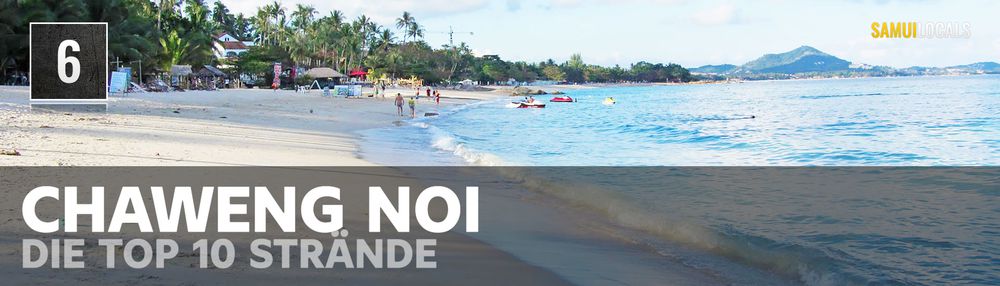 Chaweng Noi Beach mit Blick auf die Berglandschaft von Chaweng