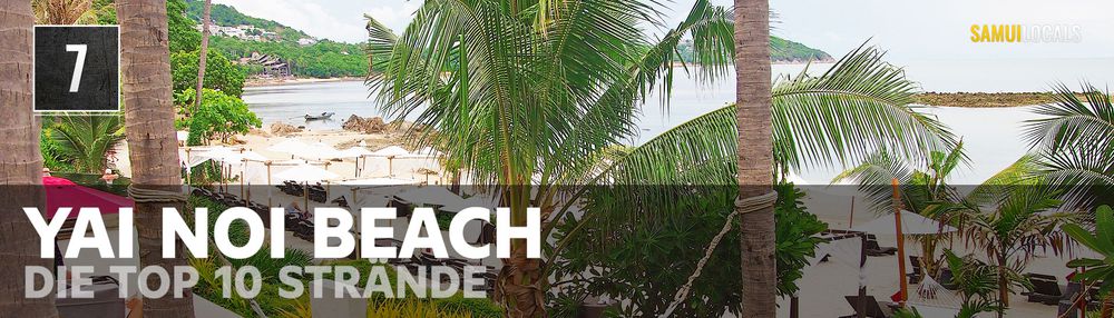 Abgelegener Yai Noi Beach nördlich von Chaweng auf Koh Samui