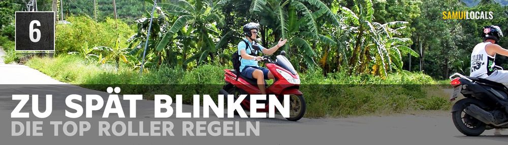 Blinker und Sicherheitsabstand auf Koh Samui