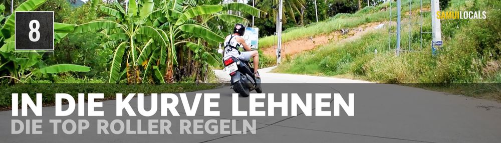 Kurvenfahrt auf Koh Samui