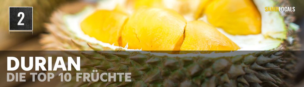 Stachelige Durian, der König der Früchte, in Thailand