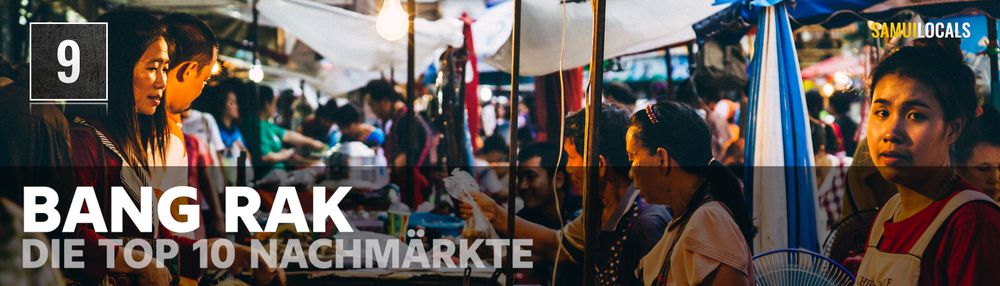 Nachtmarkt am Pier von Bang Rak auf Koh Samui