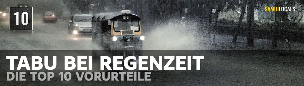 Regenwolken über Koh Samui während der Regenzeit
