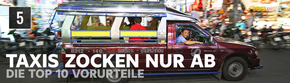 Taxi im Verkehr in Thailand