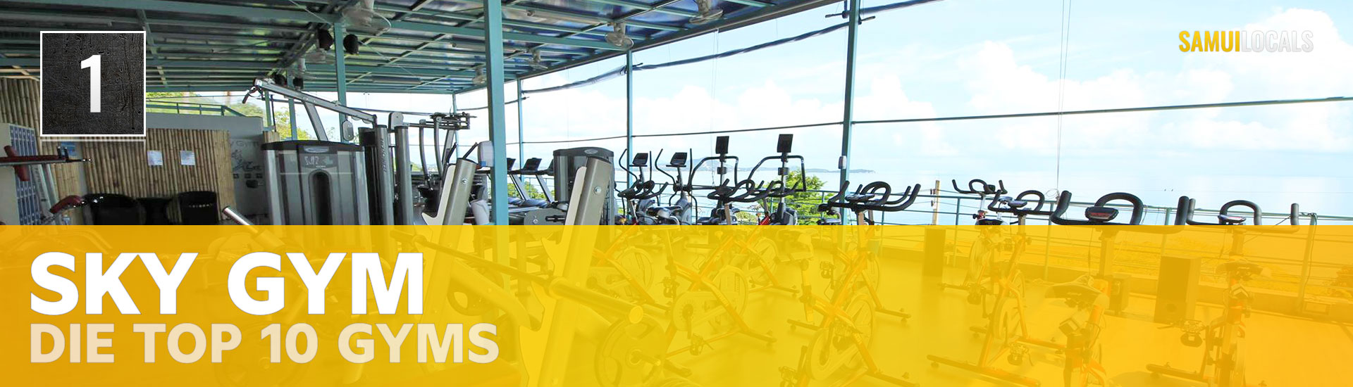 Sky Gym mit Meerblick zwischen Lamai und Chaweng Noi auf Koh Samui
