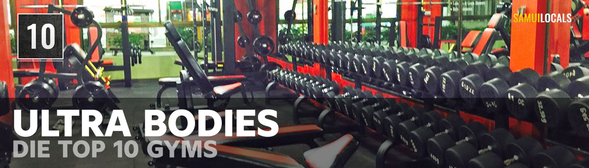 Ultra Bodies Fitnessstudio an der Lamai Beach Road