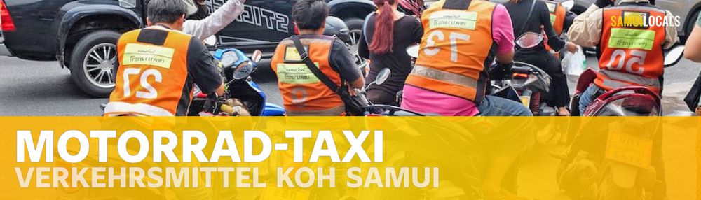 Motorrad-Taxi-Fahrer auf Koh Samui