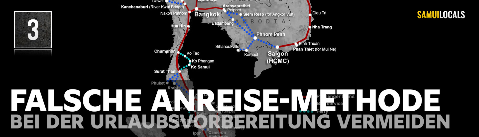 Anreise bei der Urlaubsvorbereitung nach Koh Samui