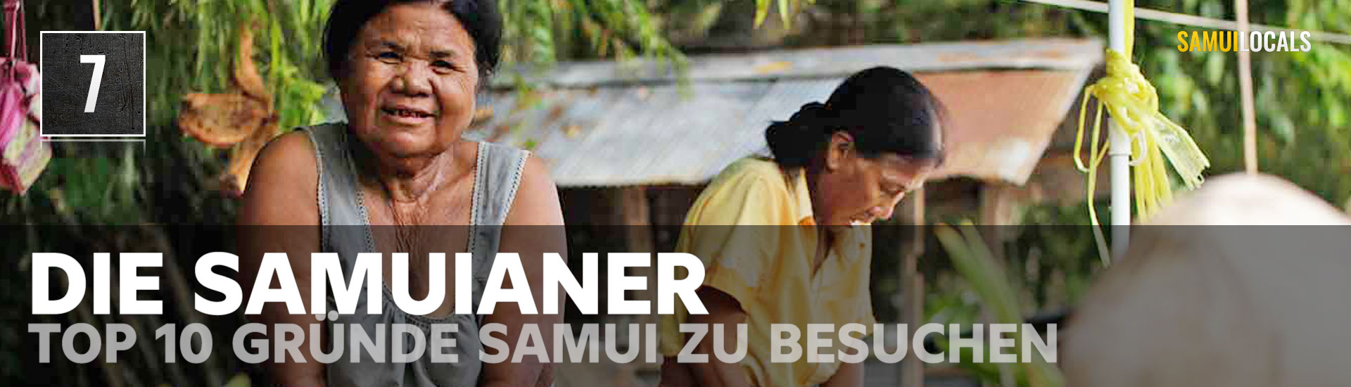 Freundliche Einheimische auf Koh Samui begrüßen Besucher mit einem Lächeln