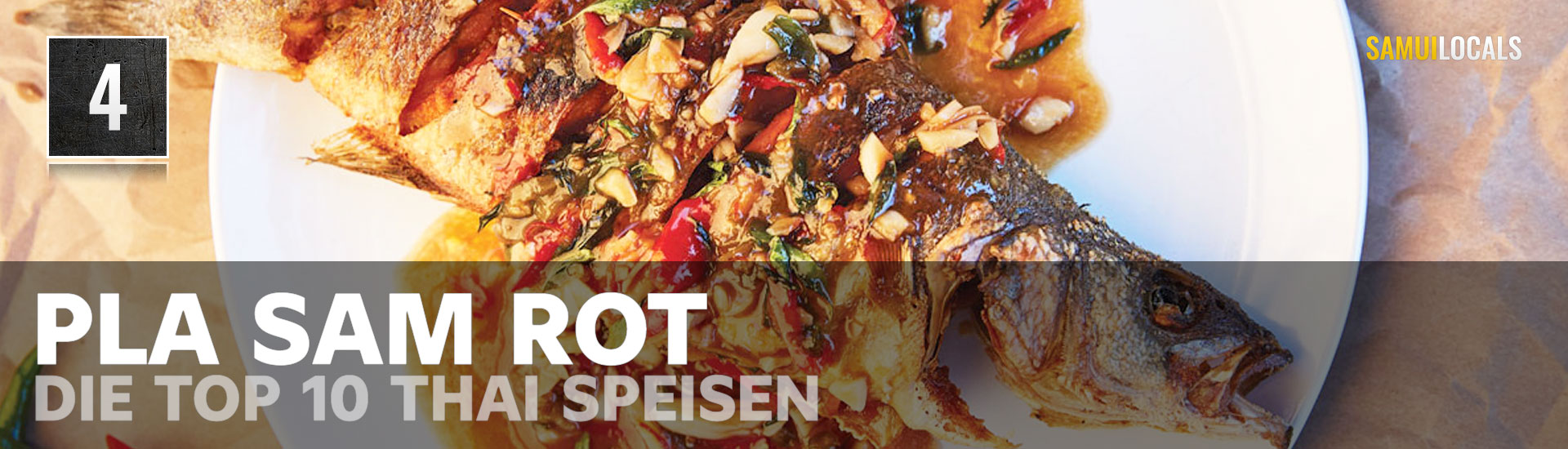 Pla Sam Rot, frittierter Fisch mit süß-scharf-saurer Sauce
