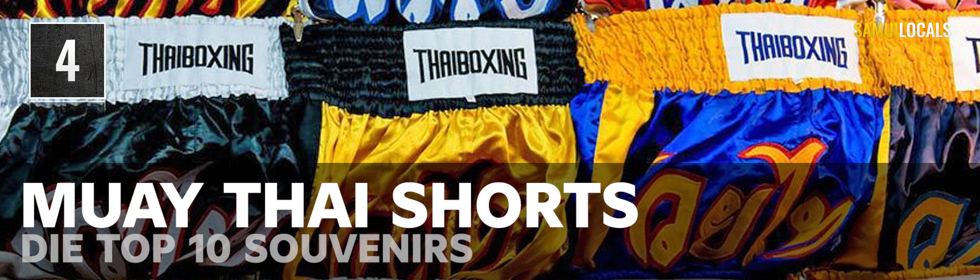 Bunte Muay-Thai-Shorts als Souvenir aus Thailand