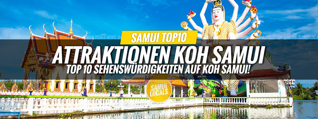Blick auf eine bekannte Sehenswürdigkeit auf Koh Samui