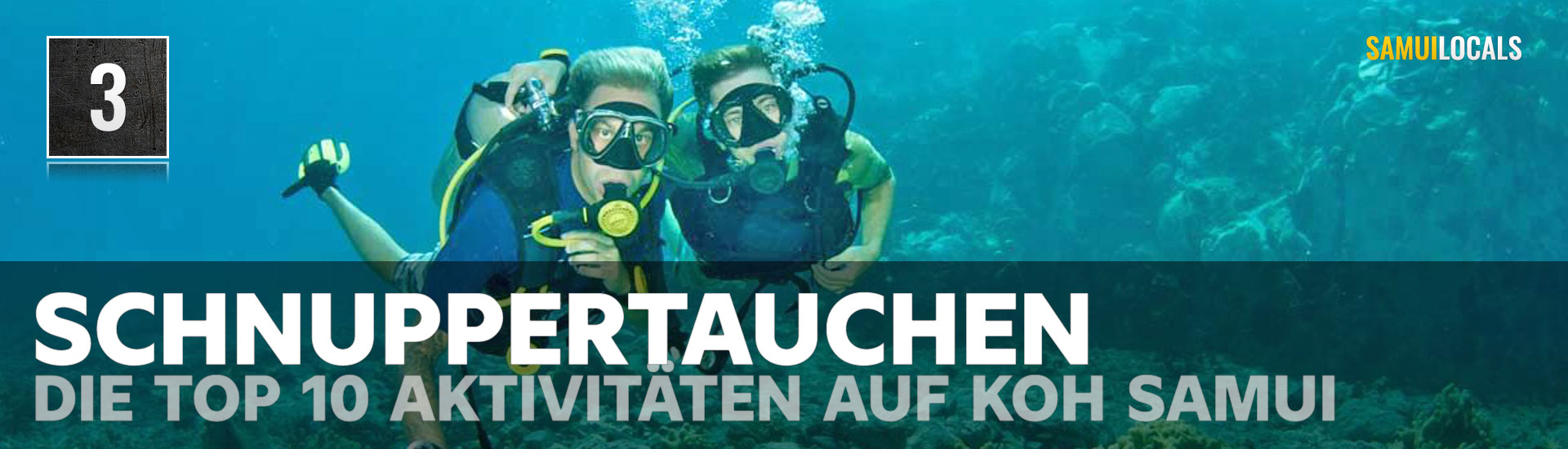 Schnorcheln im klaren Wasser bei Koh Samui