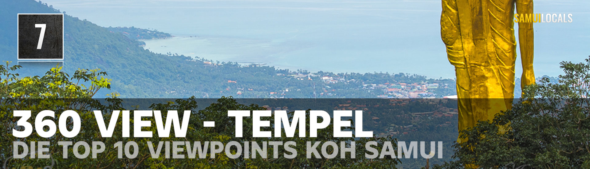 Tempel Wat Teepangkorn auf dem Gipfel des Khao Pom, dem höchsten Punkt von Koh Samui