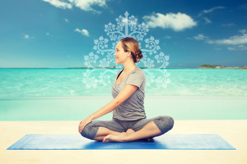 Gelände des Yoga Retreats am Lamai Beach auf Koh Samui